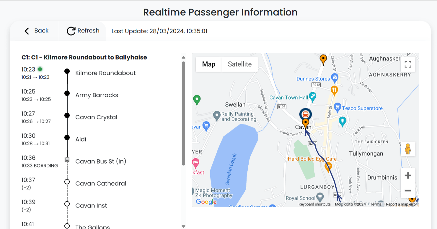 realtime bus tracking